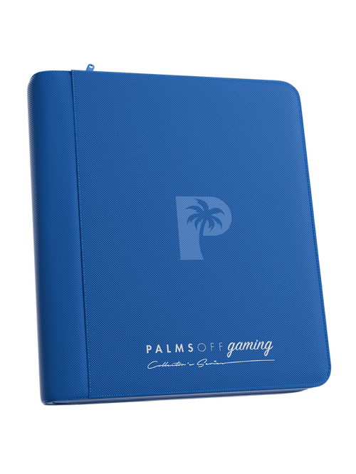 Palms Off Gaming Collector's Series Top Loader Zip Binder - 4 Pocket - Blue