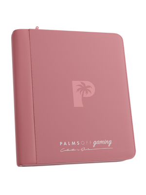 Palms Off Gaming Collector's Series Top Loader Zip Binder - 4 Pocket - Pink
