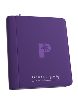 Palms Off Gaming Collector's Series Top Loader Zip Binder - 4 Pocket - Purple