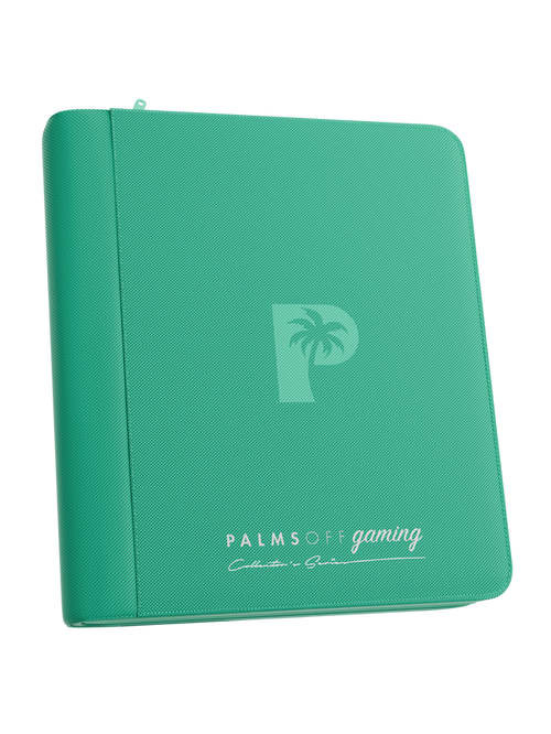 Palms Off Gaming Collector's Series Top Loader Zip Binder - 4 Pocket - Turquoise