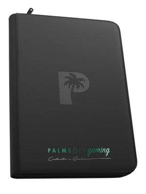 Palms Off Gaming Collector's Series Top Loader Zip Binder - 9 Pocket - Black