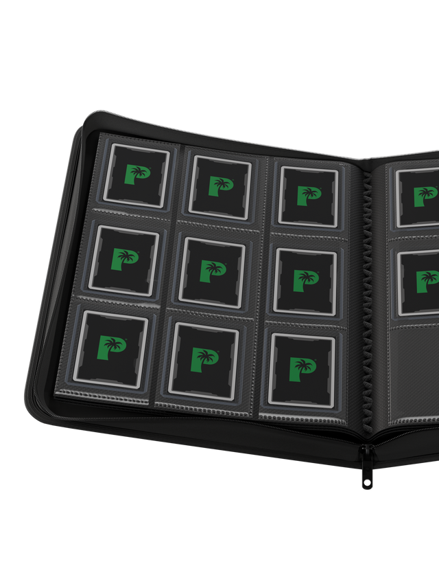 Palms Off Gaming Collector's Series Top Loader Zip Binder - 9 Pocket - Black