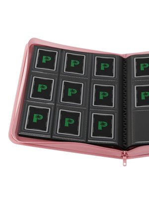 Palms Off Gaming Collector's Series Top Loader Zip Binder - 9 Pocket - Pink