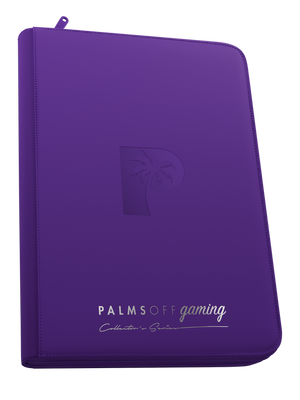 Palms Off Gaming Collector's Series Top Loader Zip Binder - 9 Pocket - Purple