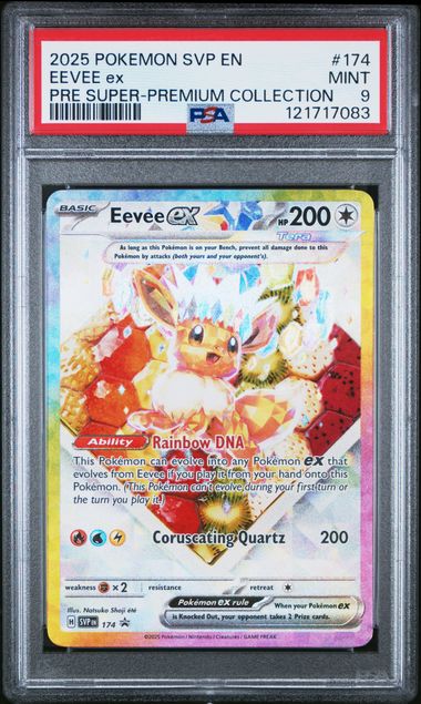 Pokemon SVP EN #174 Eevee ex Pre Super-Premium Collection PSA 9