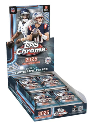 2025 Topps Chrome Football NFL Hobby Box