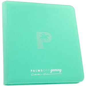 Palms Off Gaming Collector's Series 12 Pocket Zip Binder - Turquoise