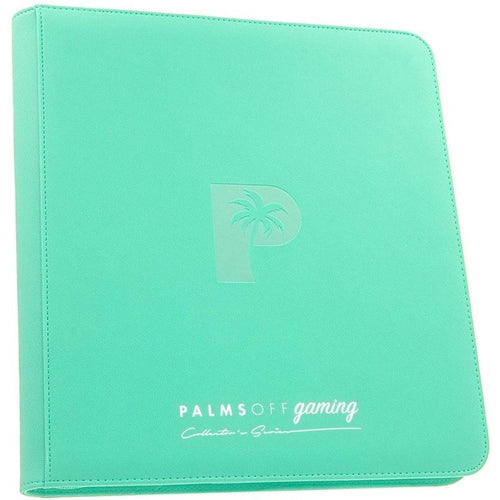 Palms Off Gaming Collector's Series 12 Pocket Zip Binder - Turquoise