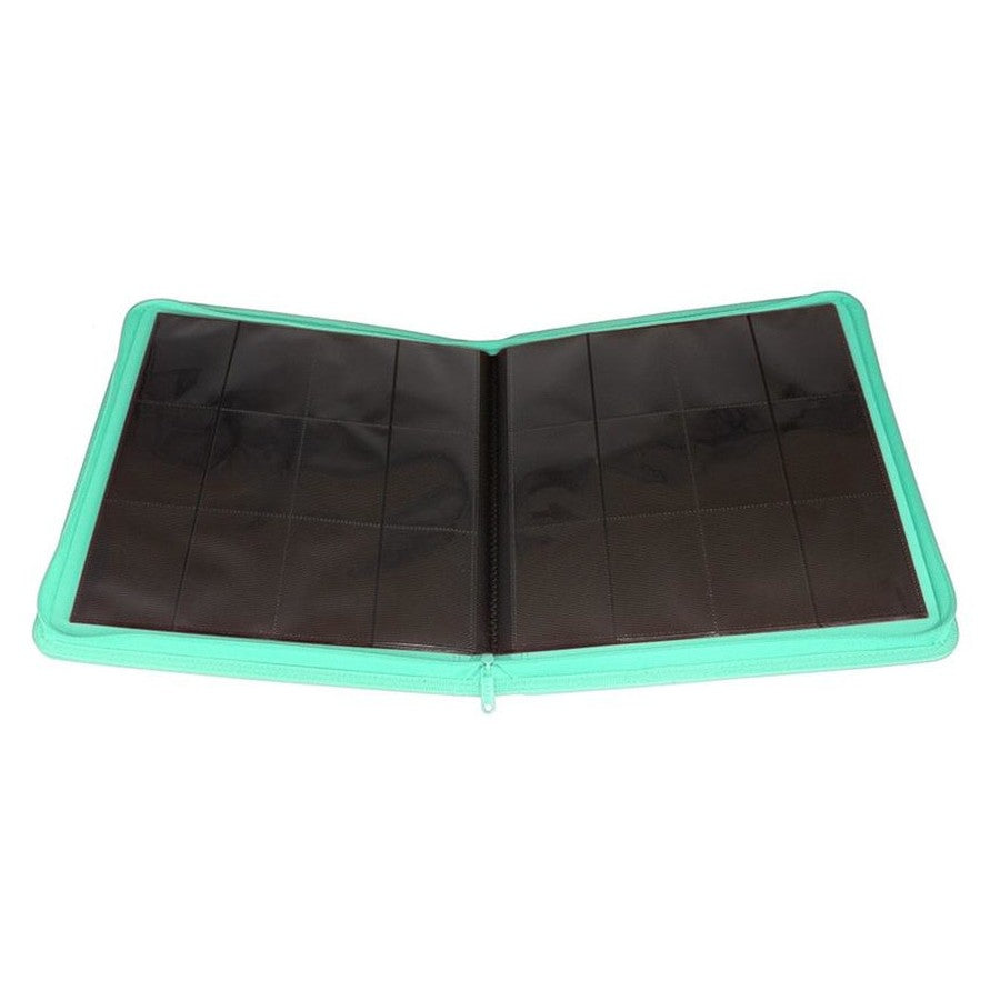 Palms Off Gaming Collector's Series 12 Pocket Zip Binder - Turquoise
