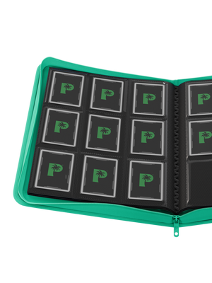 Palms Off Gaming Collector's Series 9 Pocket Zip Binder - Turquoise