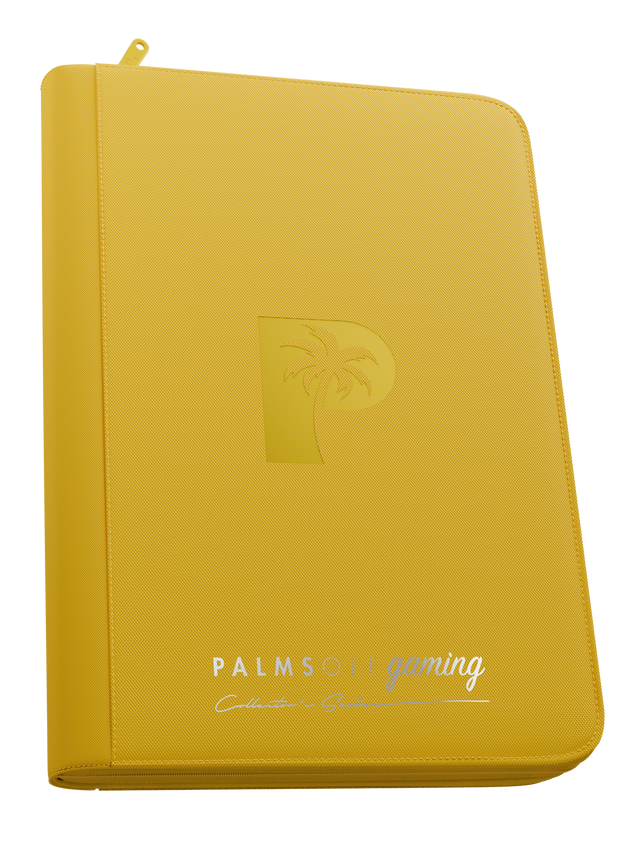Palms Off Gaming Collector's Series 9 Pocket Zip Binder - Yellow