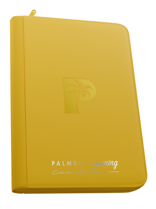 Palms Off Gaming Collector's Series 9 Pocket Zip Binder - Yellow