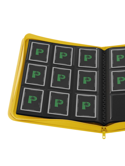 Palms Off Gaming Collector's Series 9 Pocket Zip Binder - Yellow