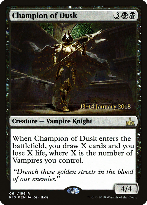 Champion of Dusk (PRE-64S) - Rivals of Ixalan Promos Foil