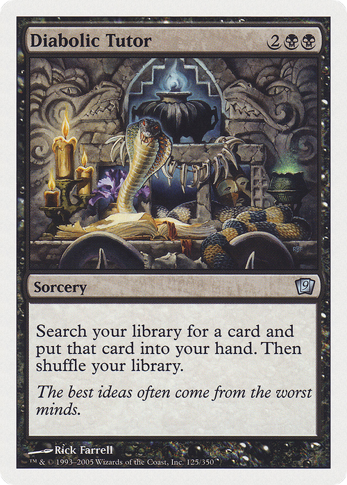 Diabolic Tutor (9ED-125) - 9th Edition Foil