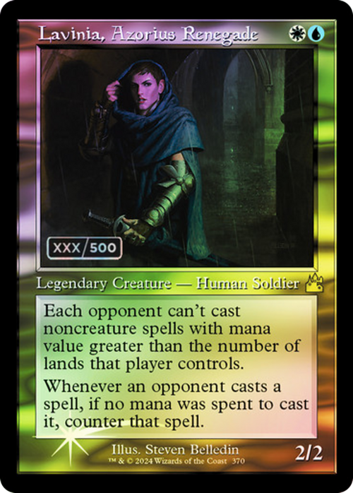 Lavinia, Azorius Renegade (Retro Frame) (Serial Numbered) (RVR-370) - Ravnica Remastered Foil
