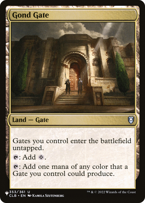 Gond Gate (LIST-CLB-353) - The List
