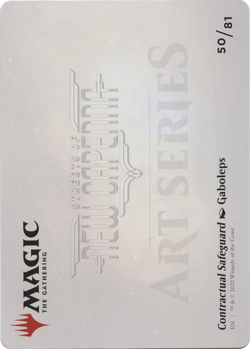 Contractual Safeguard // Contractual Safeguard (ASNC-050) - New Capenna Art Series (Borderless) Foil