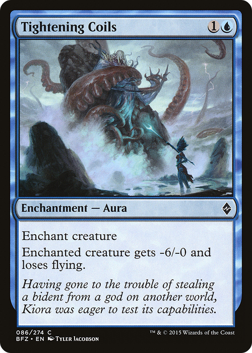 Tightening Coils (BFZ-086) - Battle for Zendikar Foil