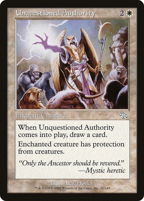 Unquestioned Authority (JUD-031) - Judgment Foil