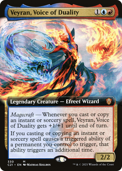 Veyran, Voice of Duality (Extended Art) (C21-330) - Commander 2021: (Extended Art)