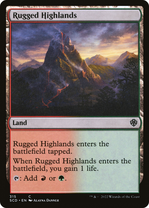 Rugged Highlands (SCD-315) - Starter Commander Decks