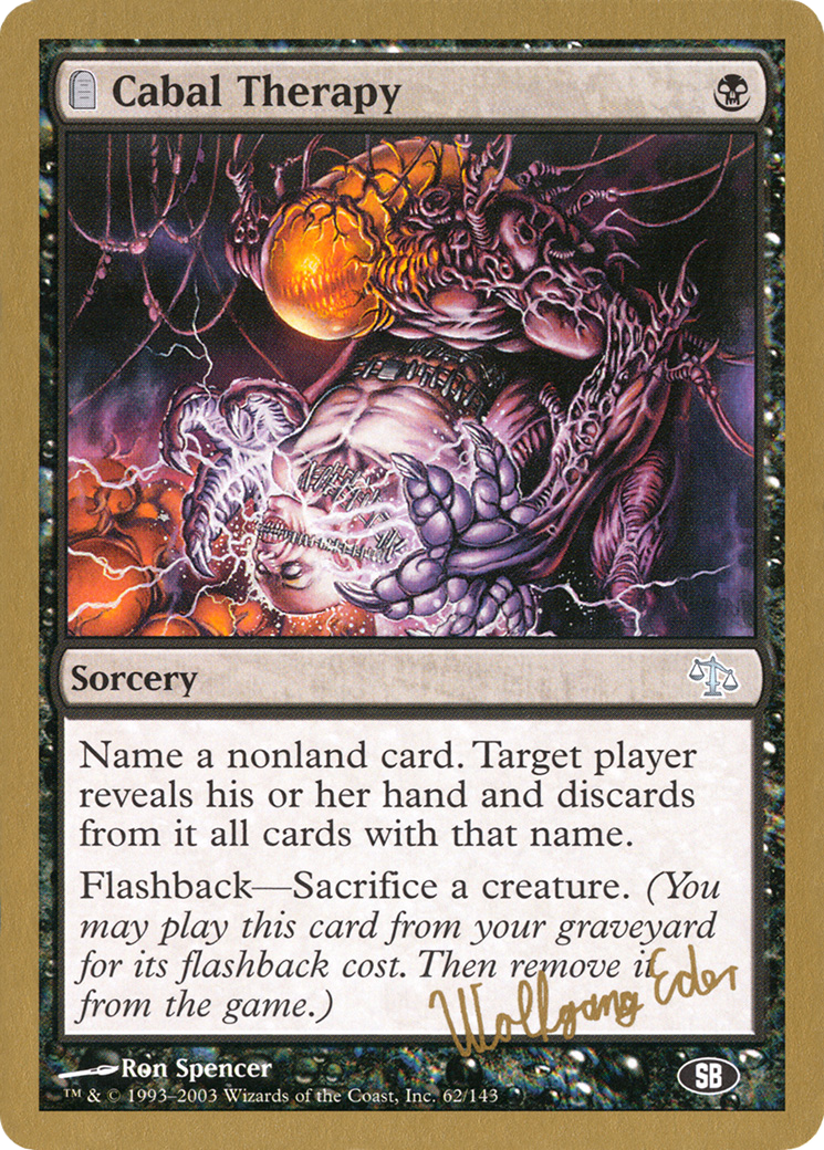 Cabal Therapy - 2003 Wolfgang Eder (JUD) (SB) (WCD-WE62SB) - World Championship Decks 2003: (tombstone)
