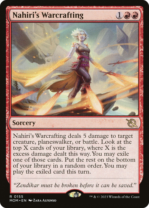 Nahiri's Warcrafting (MOM-155) - March of the Machine Foil