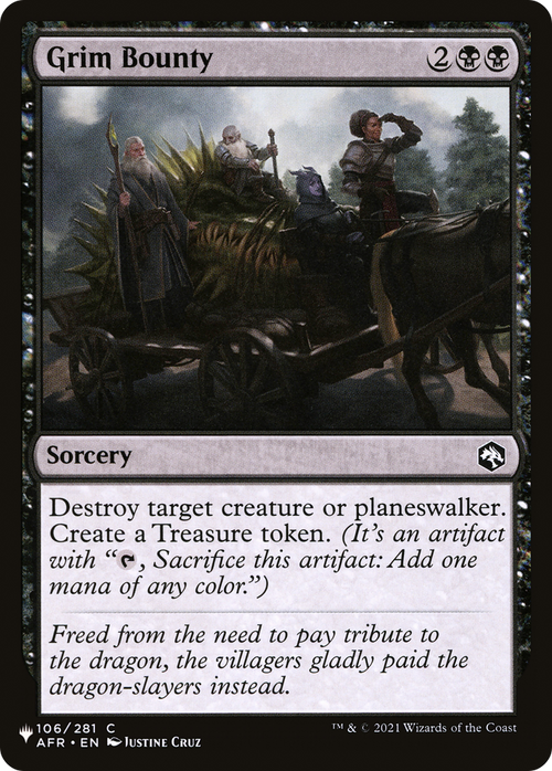 Grim Bounty (LIST-AFR-106) - The List