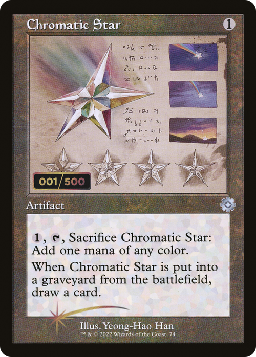 Chromatic Star (Schematic) (Serial Numbered) (BRR-074) - The Brothers' War Retro Artifacts Foil