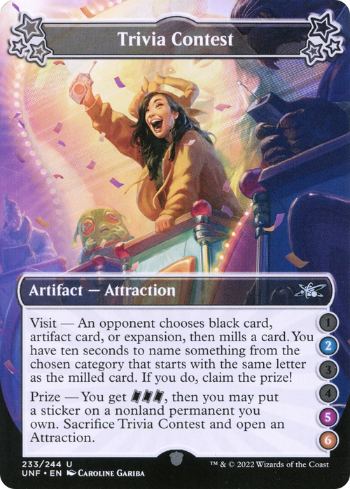 Trivia Contest (2-5-6) (UNF-233) - Unfinity Foil