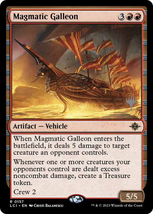 Magmatic Galleon (PPLCI-157) - The Lost Caverns of Ixalan Promos Foil