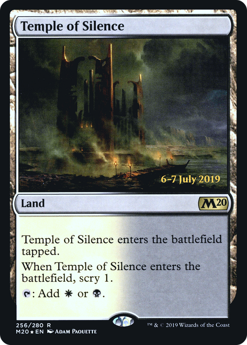 Temple of Silence (M20) (PRE-256S) - Core Set 2020 Promos Foil