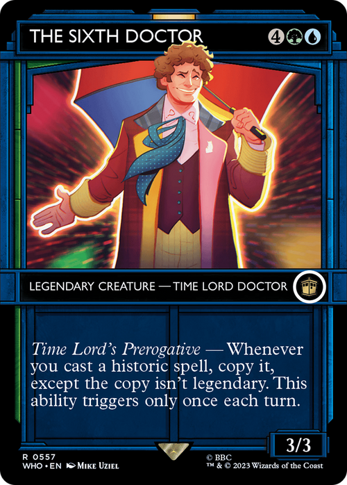 The Sixth Doctor (Showcase) (WHO-557) - Doctor Who: (Showcase) (Borderless)