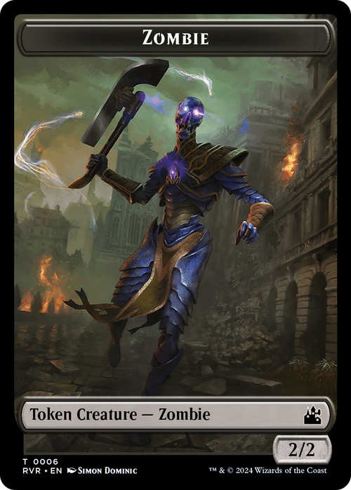 Zombie (TRVR-006) - Ravnica Remastered Tokens Foil