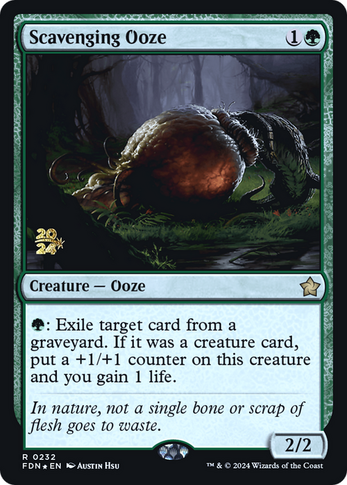 Scavenging Ooze (FDN) (PRE-232) - Foundations Promos Foil