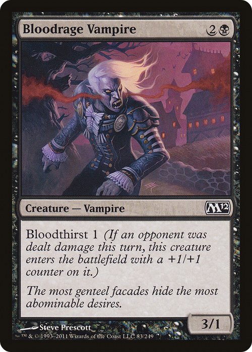 Bloodrage Vampire (M12-083) - Magic 2012