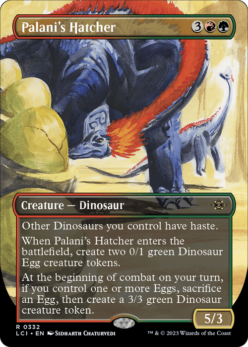 Palani's Hatcher (Borderless) (LCI-332) - The Lost Caverns of Ixalan