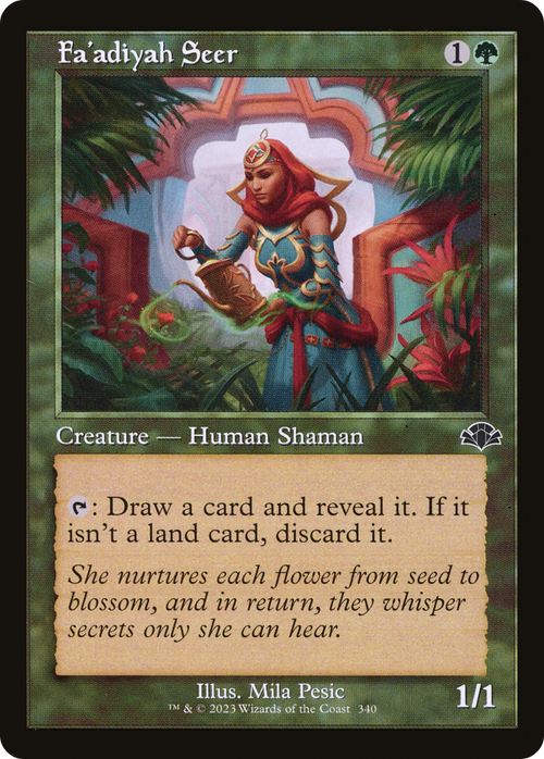 Fa'adiyah Seer (Retro Frame) (DMR-340) - Dominaria Remastered
