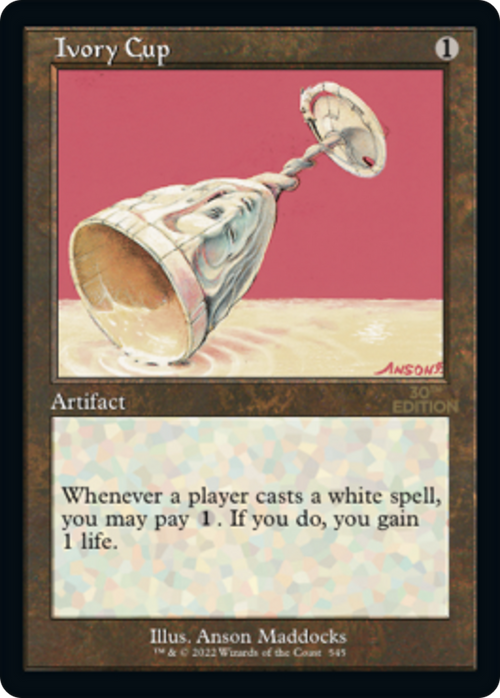 Ivory Cup (Retro Frame) (30A-545) - 30th Anniversary Edition