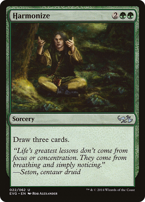 Harmonize (Goblins vs Elves) (DD3-022) - Duel Decks Anthology: Elves vs. Goblins