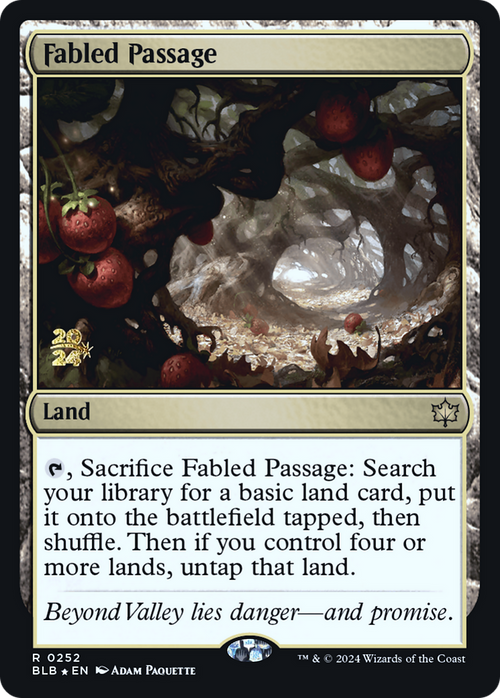 Fabled Passage (PRE-252) - Bloomburrow Promos Foil