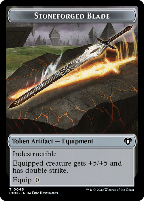 Stoneforged Blade (TCMM-046) - Commander Masters Tokens Foil
