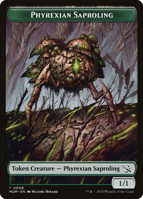 Phyrexian Saproling (TMOM-008) - March of the Machine Tokens Foil