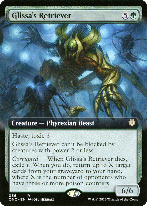 Glissa's Retriever (Extended Art) (ONC-056) - Phyrexia: All Will Be One Commander: (Extended Art)