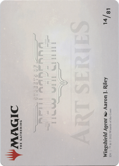 Wingshield Agent // Wingshield Agent (ASNC-014) - New Capenna Art Series (Borderless) Foil