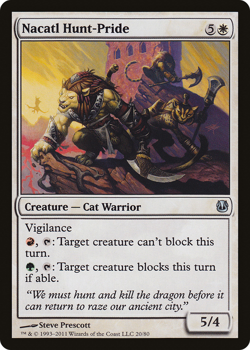 Nacatl Hunt-Pride (DDH-020) - Duel Decks: Ajani vs. Nicol Bolas