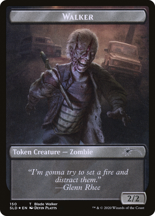 Walker (Blade Walker // Winslow) Double-sided Token (SLD-150) - Secret Lair Drop Foil
