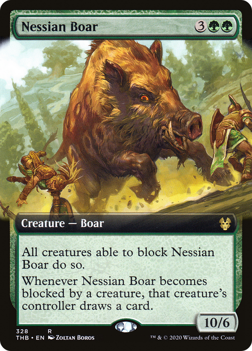 Nessian Boar (Extended Art) (THB-328) - Theros Beyond Death: (Extended Art)