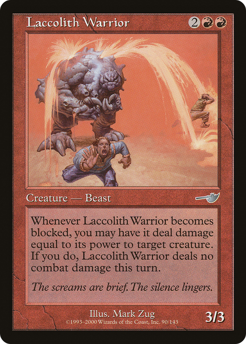 Laccolith Warrior (NMS-090) - Nemesis Foil